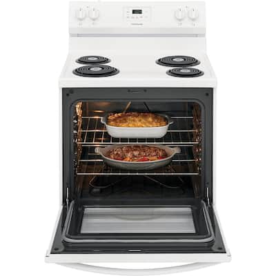 30 in. 5.3 cu. ft. Electric Range with Manual Clean in White