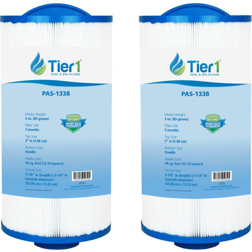 PAS-1338 5.25 in. Dia. Spa Filter Cartridge for 6540-723, PJW40SC-F2M, FC-2811,5CH-402 (2-Pack) price history on PriceWatchPro