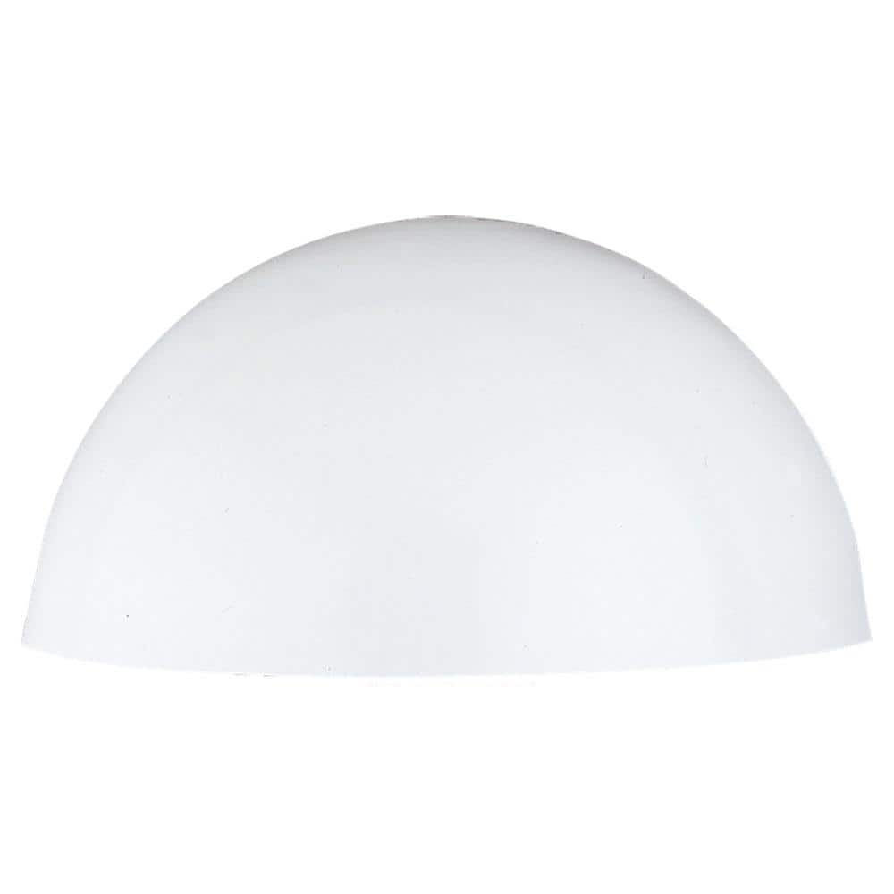 Sleek White Glass ADA Compliant Wall Sconce, 13.5" Energy Star