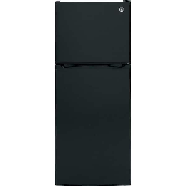 GE 11.55 cu. ft. Top Freezer Refrigerator in Black