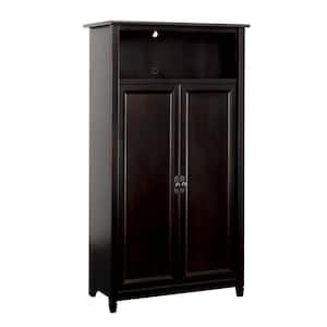 Edge Water Estate Black Accent Storage Cabinet with Adjustable Shelves