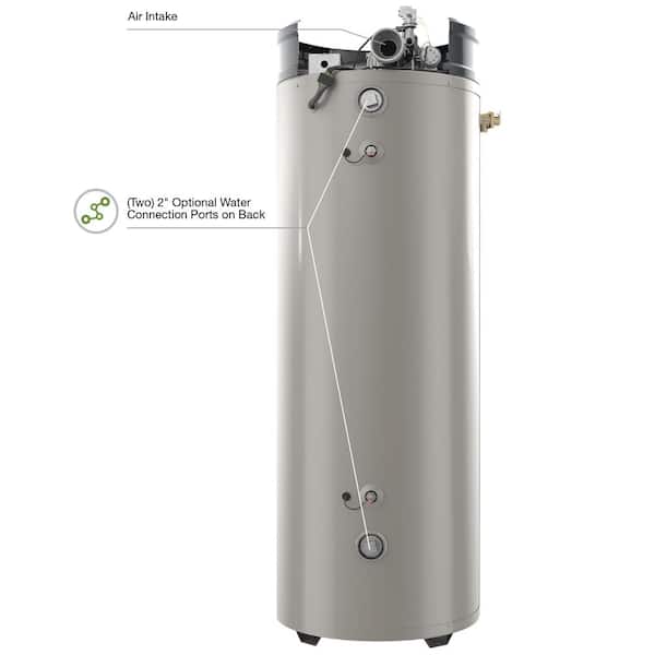 Rheem Commercial Triton Heavy Duty High Efficiency 80 Gal. 130K BTU ULN  Natural Gas Power Direct Vent Tank Water Heater GHE80SU-130 - The Home Depot