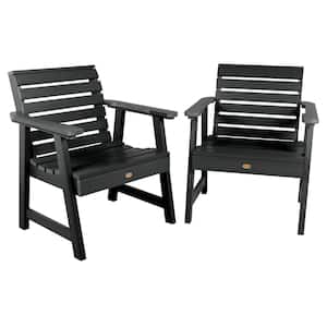 Weatherly Black Plastic Outdoor Lounge Chair (2-Pack)