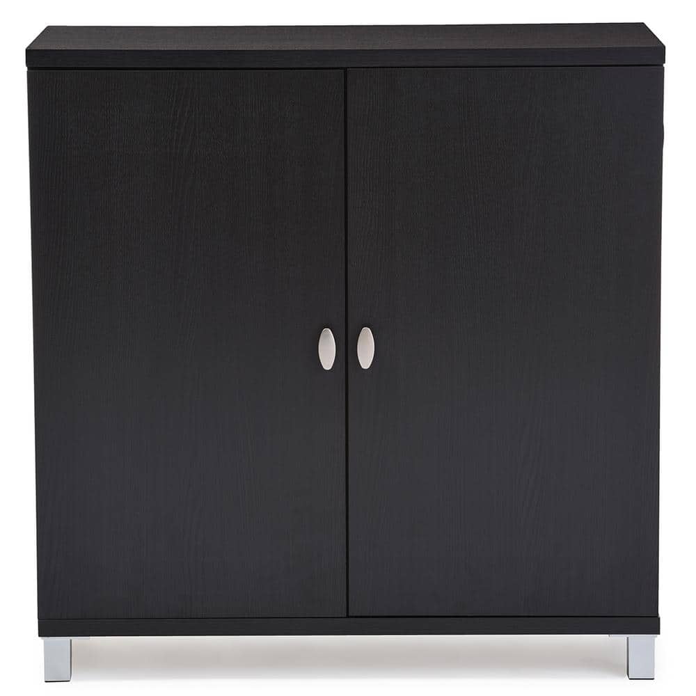 Marcy Espresso Brown Engineered Wood Entryway Bag Storage Sideboard