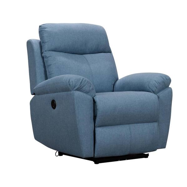 light blue rocker recliner