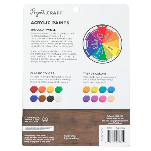 Deluxe Clear Acrylic Artist Paint Mixing Palette
