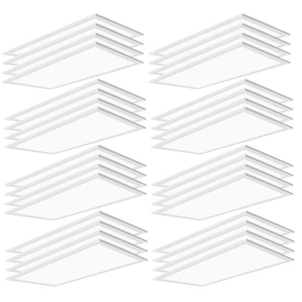 2 ft. x 4 ft. 7800 Lumens Integrated LED Panel Light 5000K 2 x 4 LED Drop Ceiling Light for Office (32-Pack)