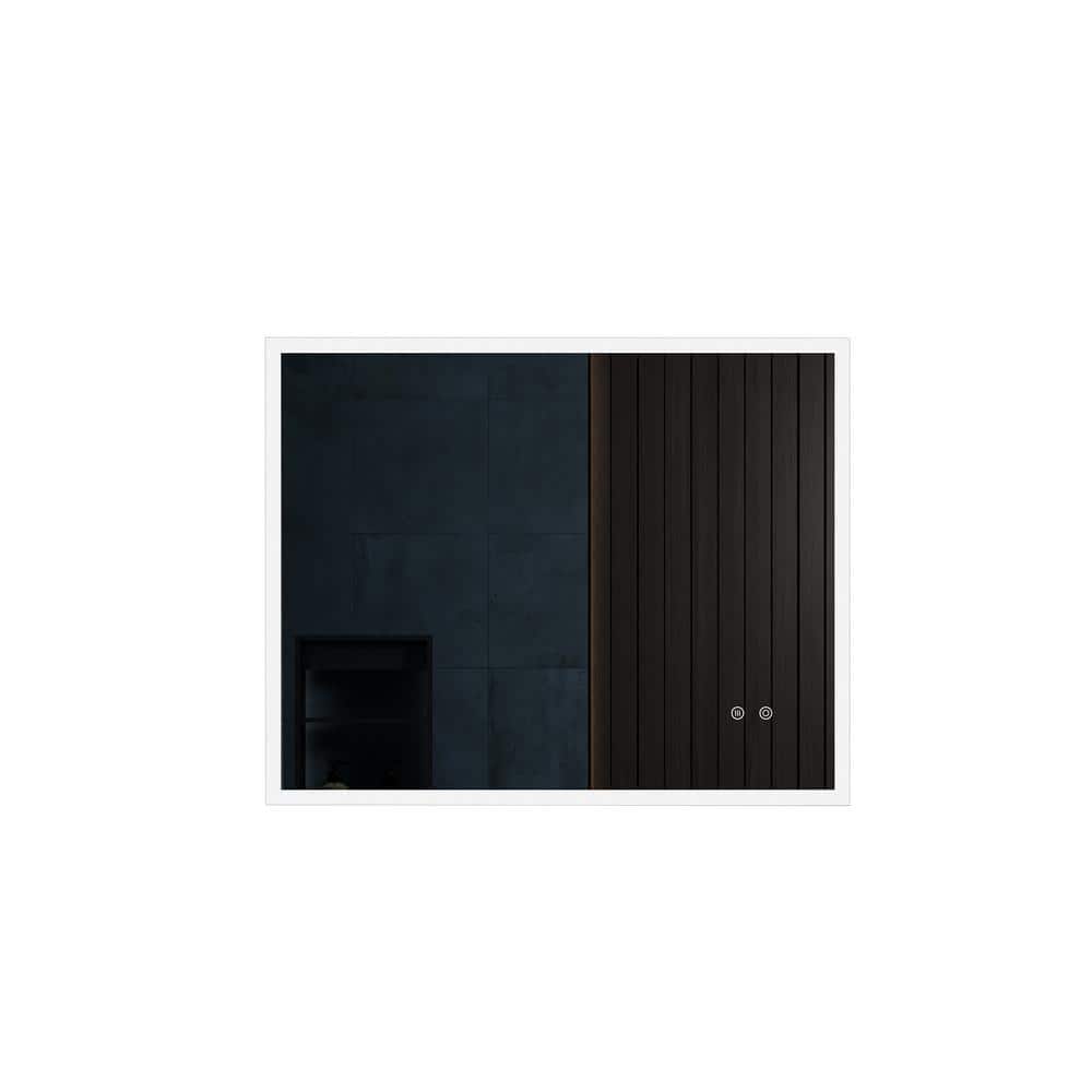 23.6 in. W x 29.5 in. H LED Rectangular Frameless Wall Bathroom Vanity Mirr