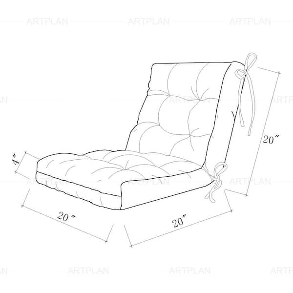 Junglewood Yellow Prima Chair With Upper Back Cushion Support