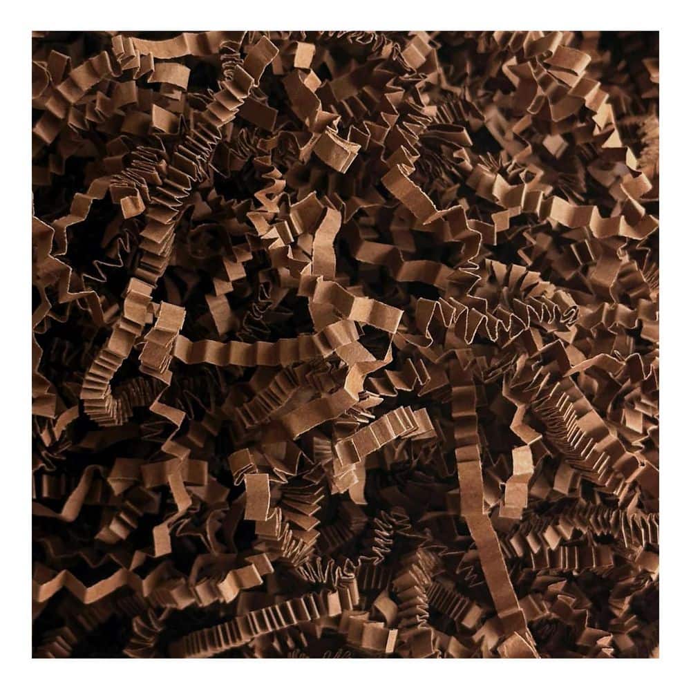 1 lb. Crinkle Cut Paper Shred Filler Dark Brown Recycled Material for Gift Box Bag Basket Holidays price history on PriceWatchPro