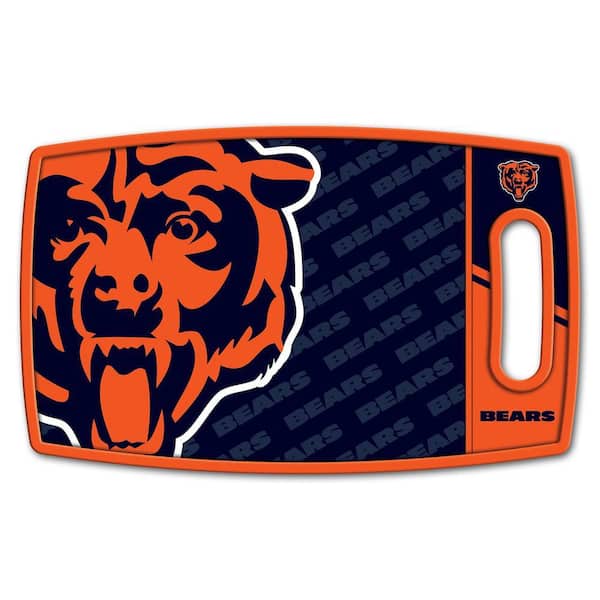 NFL Chicago Bears Logo Series Cutting Board 9 in. x 0.5 in. - Rectangle- Manufactured Wood and Polypropylene