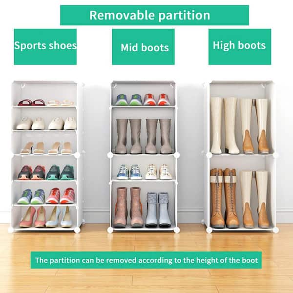 Shoe Rack Stand Storage Boot Sneaker Shelf Unit Cube Closet Organizer  Cabinet