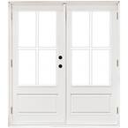 MP Doors 60 in. x 80 in. Fiberglass Smooth White Right-Hand Outswing ...