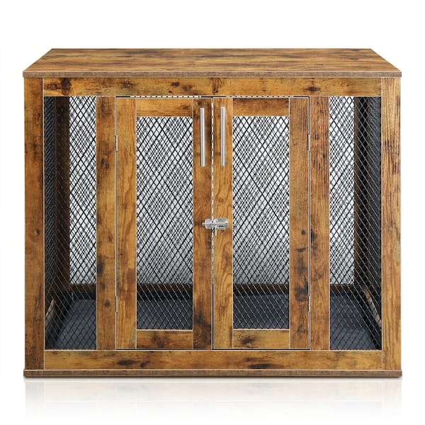 Karl home 38.6 in. Brown Rectangle MDF End Table