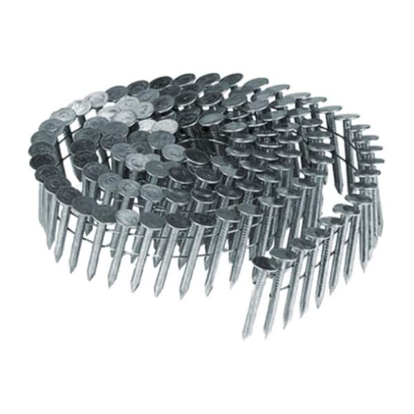 HUTTIG-GRIP 3/4 in. x 0.120 in. 15-Degree Wire Collated Electrogalvanized Smooth Shank Coil Roofing Nails 7,200 Per Box