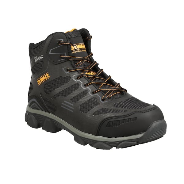 DEWALT Men's Crossfire 6'' Work Boots - Alloy Toe - Black Size 8(M)