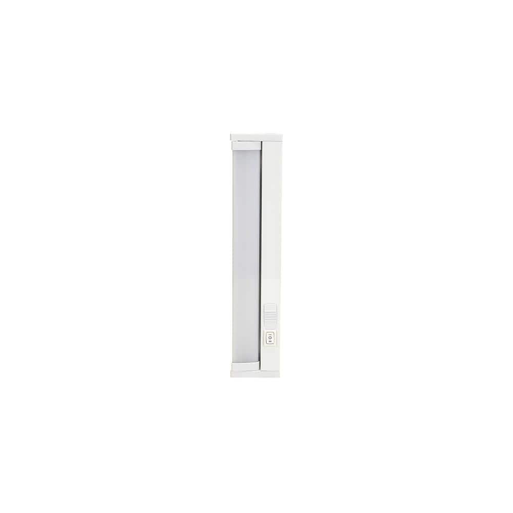 12" White Plastic LED Undercabinet Light with Pivot Head