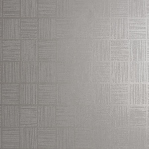 Geometrics Silver Paper Strippable Roll (Covers 57.8 sq. ft.)