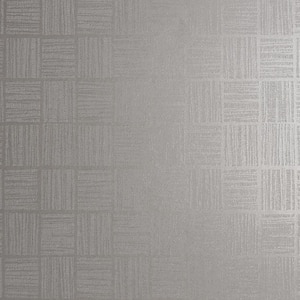 Geometrics Silver Wallpaper Sample