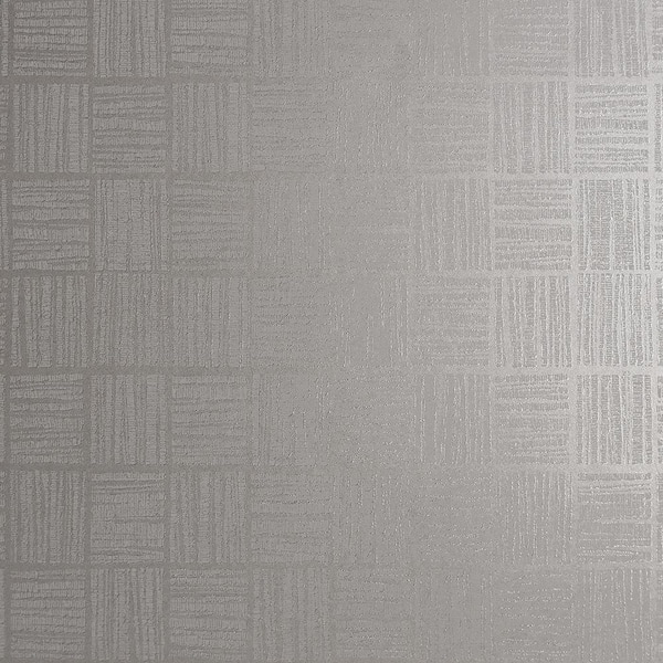 Brewster Geometrics Silver Wallpaper Sample
