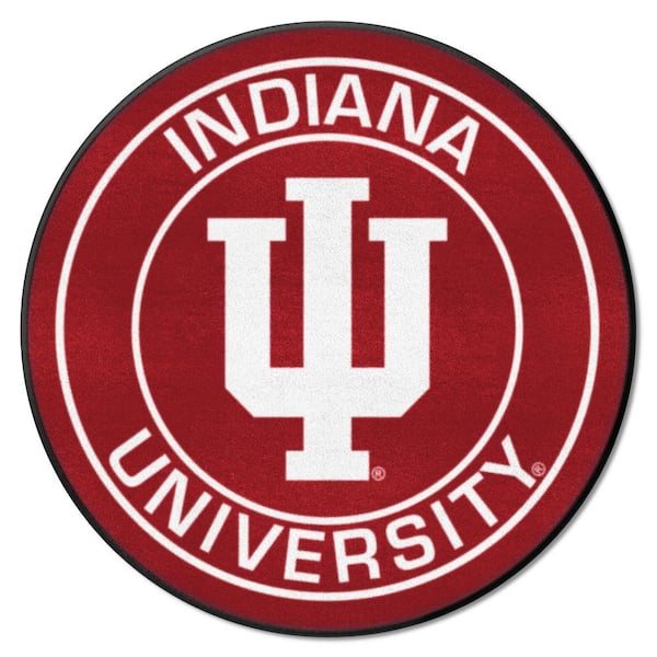 FANMATS NCAA Indiana University Red 2 ft. x 2 ft. Round Area Rug