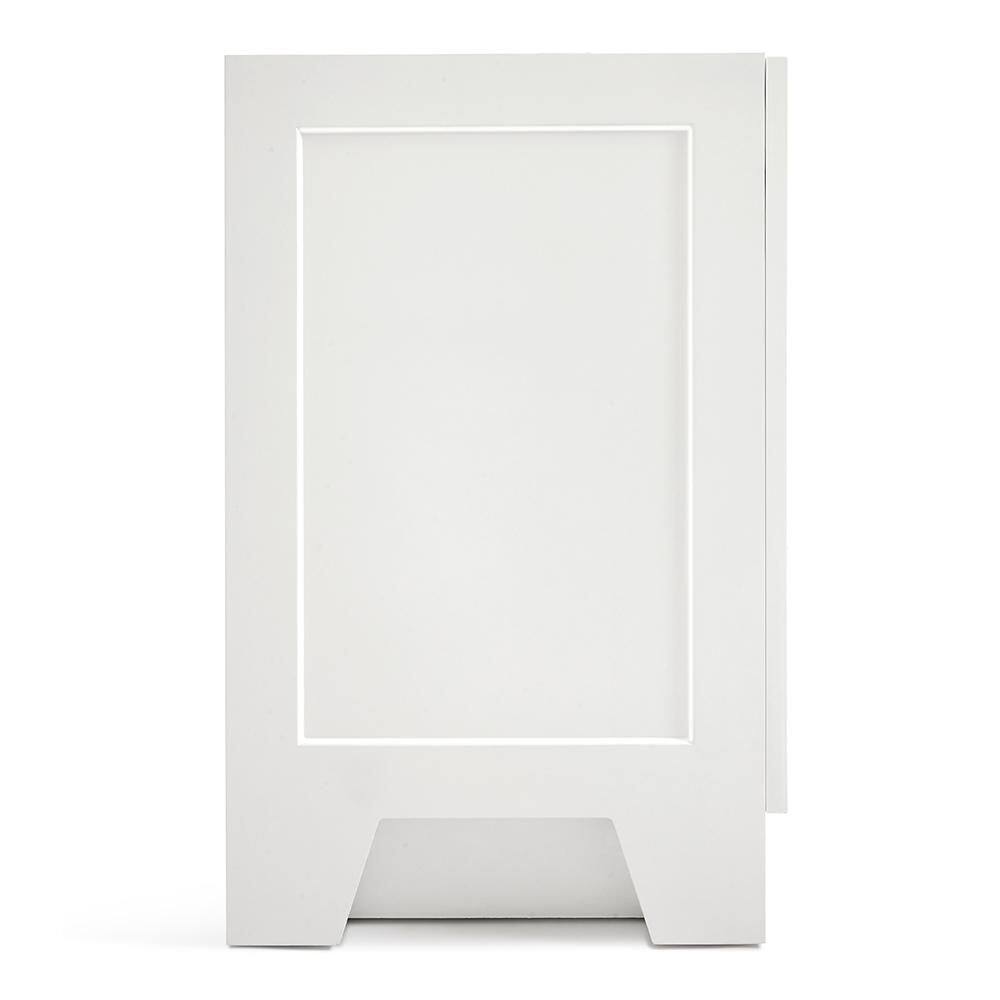 Taylor 42'' White Wood Freestanding Single Vanity Base with Brass Hardware