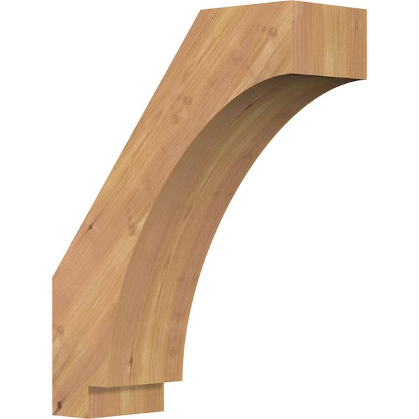 Ekena Millwork 5 1/2"W x 16"D x 20"H Imperial Smooth Knee Brace, Western Red Cedar