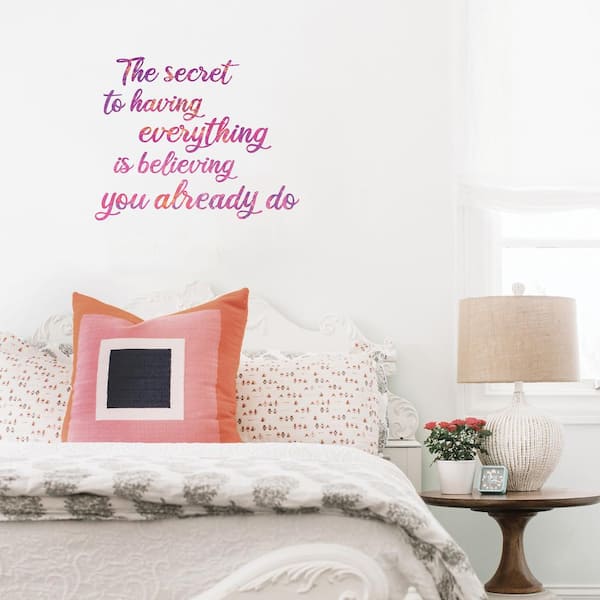 WallPOPs Pink Secret To Everything Wall Decal