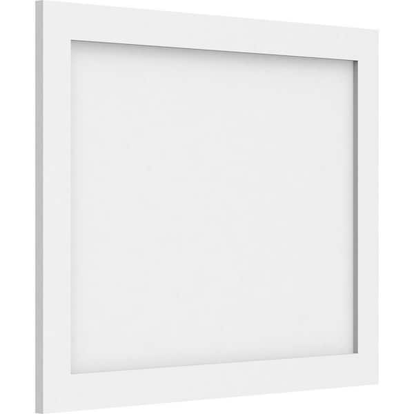 Ekena Millwork 5/8 in. x 2 ft. x 1-3/5 ft. Cornell Flat Panel White PVC ...