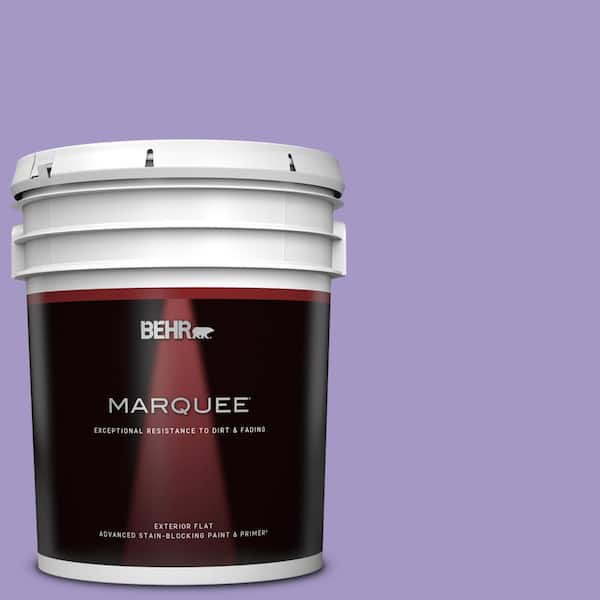BEHR MARQUEE 5 gal. #640B-5 Bloomsberry Flat Exterior Paint & Primer