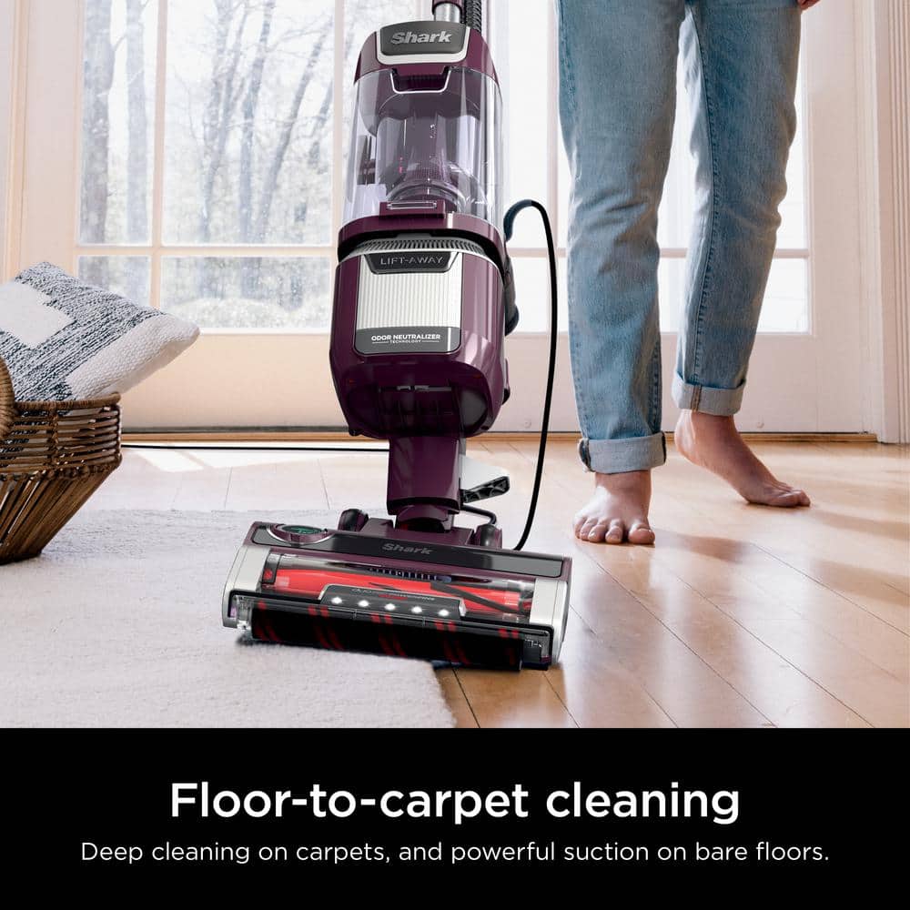 Wine Purple Lightweight Convertible Upright Vacuum with HEPA Filter