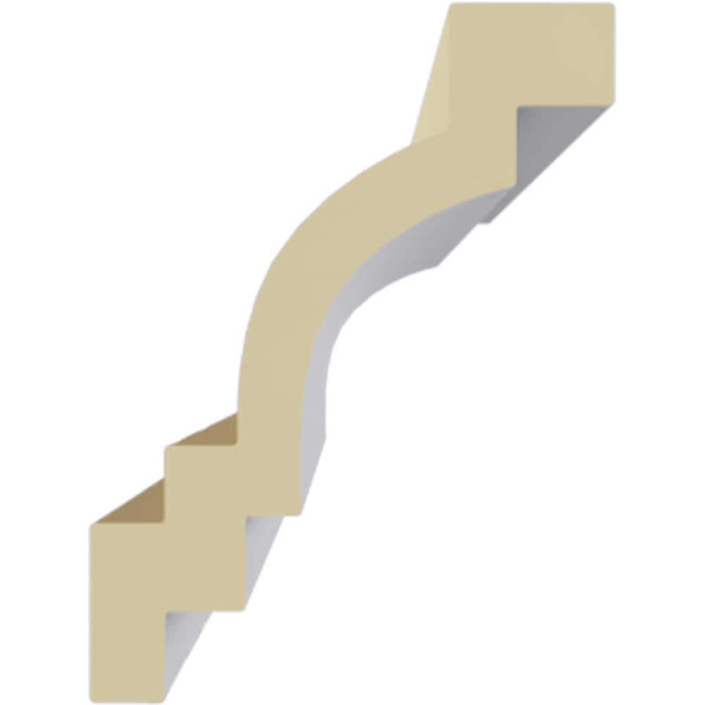 Primed Polyurethane Traditional Smooth Crown Moulding