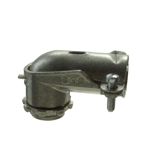 Halex 4 in. 90-Degree Zinc Flex Connector