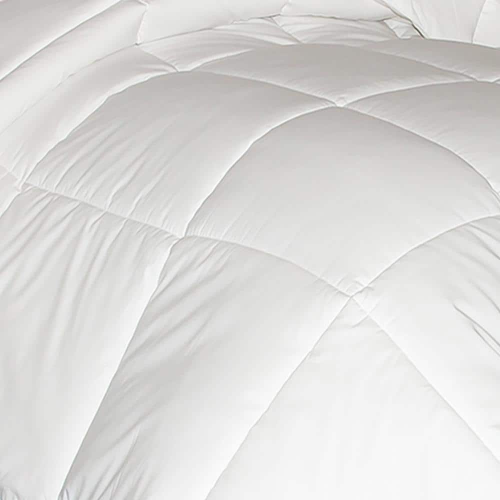 Hungarian White Goose Down Queen Comforter with Cotton Cover