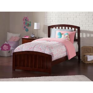 Richmond Walnut Twin Traditional Bed with Matching Foot Board