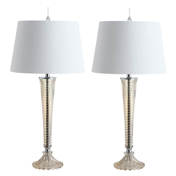 JONATHAN Y Caterina 32 in. Champagne Glass LED Table Lamp (Set of 2 ...