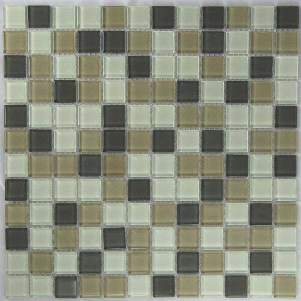 Epoch Architectural Surfaces Riverz Humbolt Mosaic Glass 12 in. x 12 in.Mesh Mounted Tile (5 sq. ft. / case)