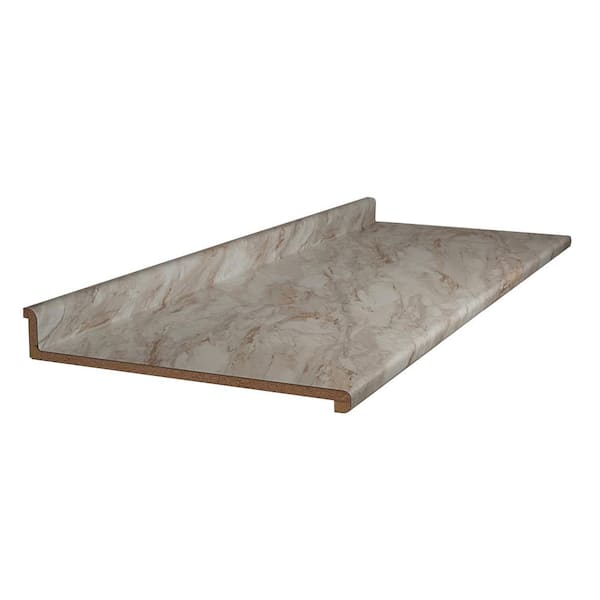 Hampton Bay 6 Ft Straight Laminate Countertop In Textured Drama Marble