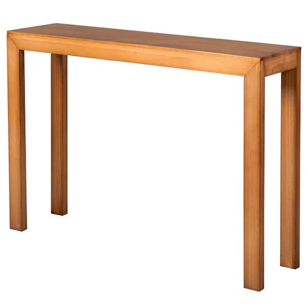 Karl home 46 in. Natural Rectangle MDF Console Table