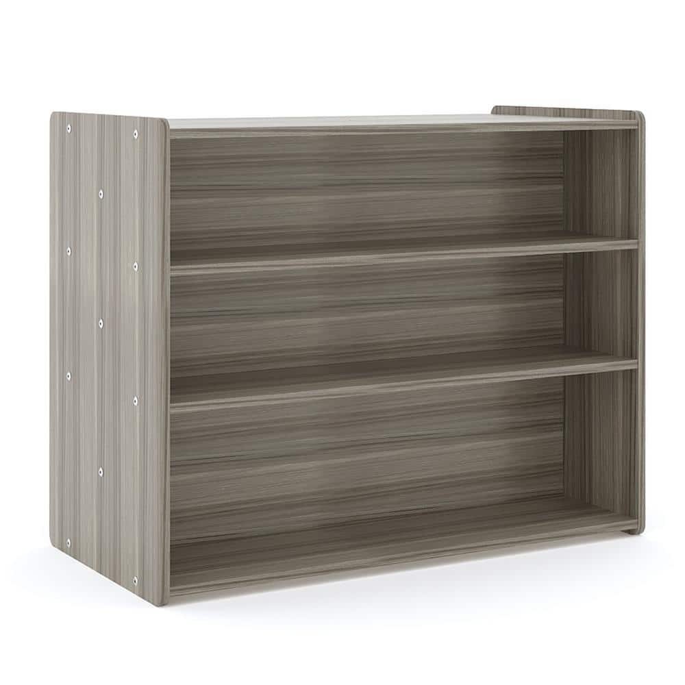 46 in. Wide 3-Level Double Sided School Age Storage Shelf Kids Bookcase Toy