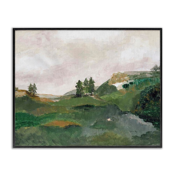 Stupell Industries View From Grandma's Window by Nikita Jariwala Black Framed Nature Giclee Art Print 24 in. x 30 in.