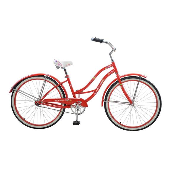 Cycle Force 26 in. Women's Vintage Cruiser in Red