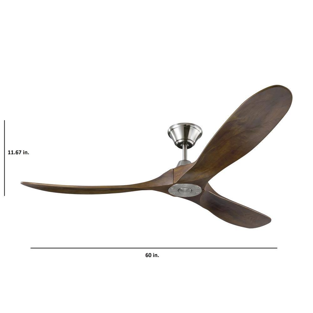 Maverick 60'' White and Gold Ceiling Fan with Remote