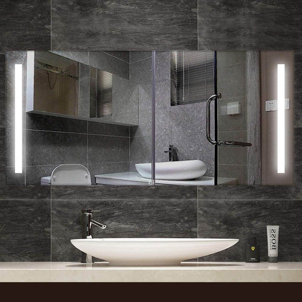 Rectangular Frameless LED Bathroom Vanity Mirror 60 x 28