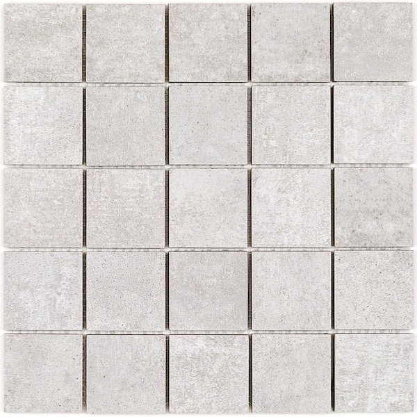 Malaga Perla 11.62 in. x 11.62 in. Matte Porelain Mosaic Floor and Wall Tile (0.94 sq. ft. per Sheet)