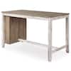 Signature DESIGN BY ASHLEY Skempton Casual White/Brown Wood 30 in. 4 Legs Dining Table Seats 4 D394-32