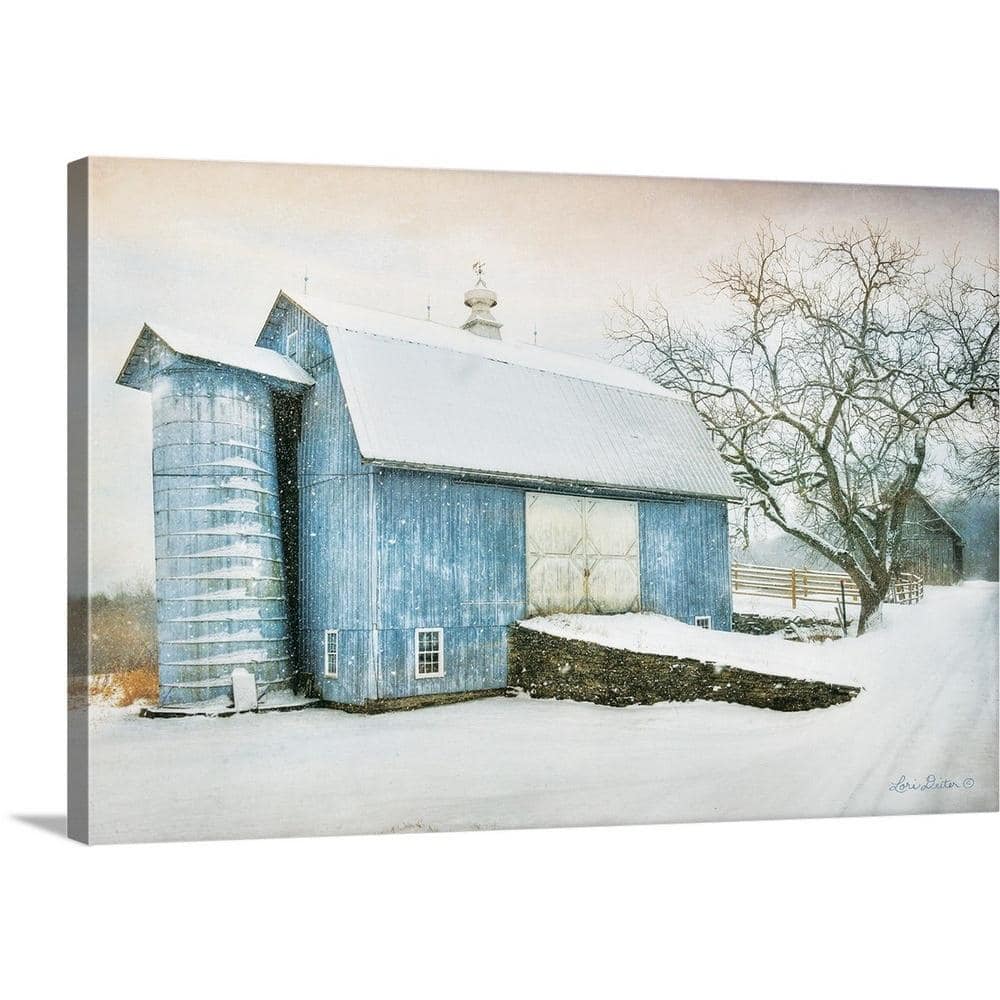 blue barn wall art