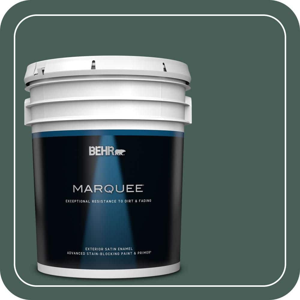 5 gal. #M440-7 Rainforest Satin Enamel Exterior Paint & Primer product image for price tracking
