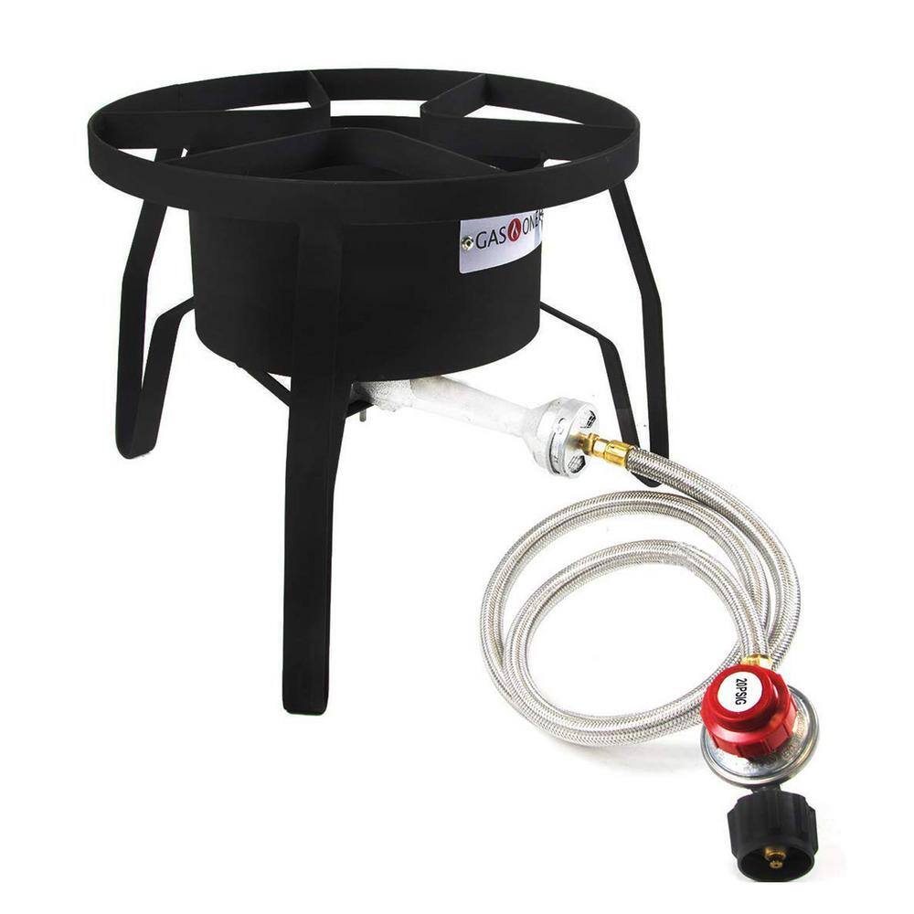 GASONE Propane Burner 12.5 in. Outdoor Cooker Fryer 65,000 BTU-B-5300 ...