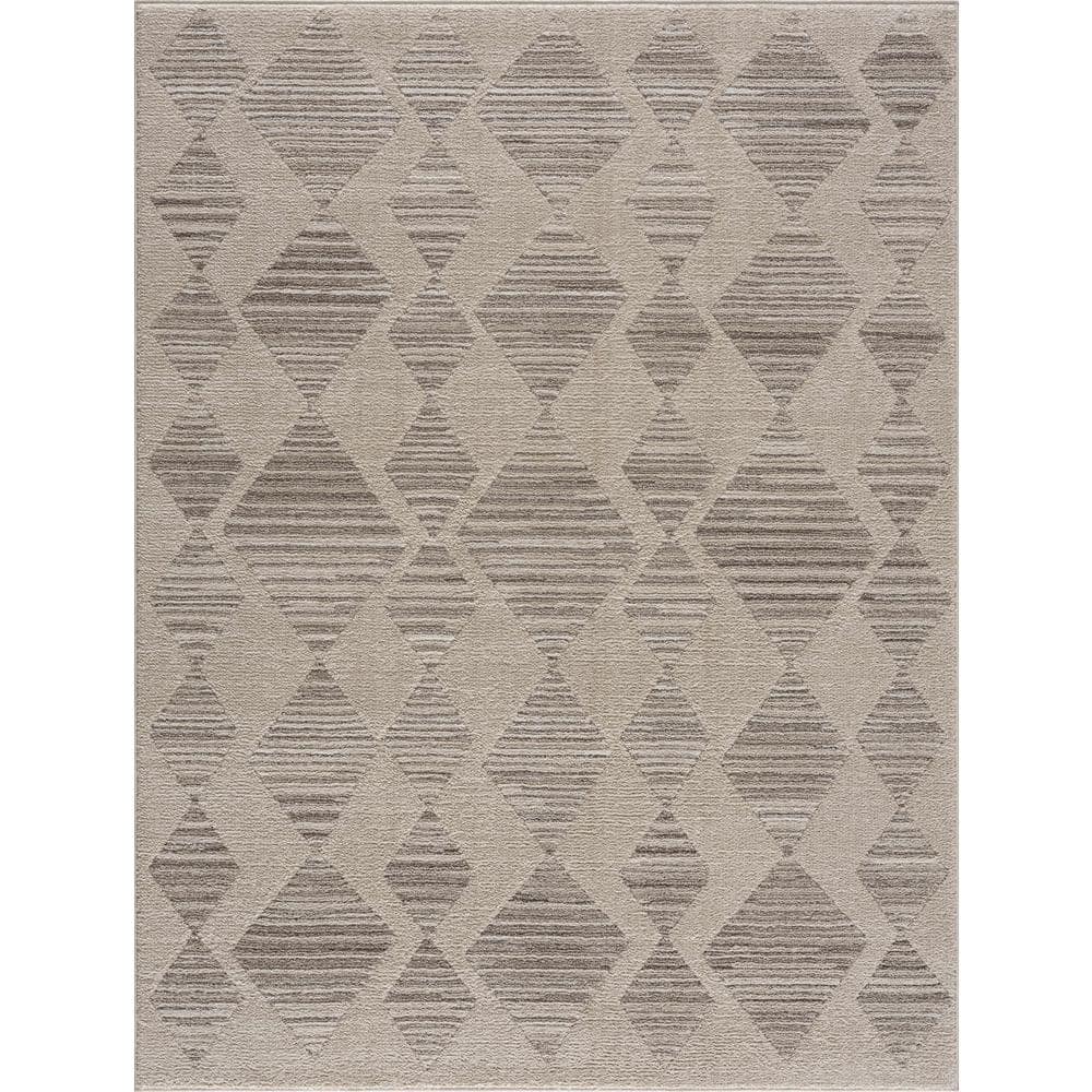Nalu Ivory Beige 5 ft. x 7 ft. Area Rug price history on PriceWatchPro